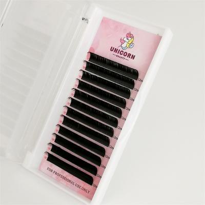 China Professional Full Volume Eyelash Extensions 0.05 Curl 14mm-18mm Premium Volume Soft Matte Dark Black Lashes Extensions C Loop 14mm-18mm for sale