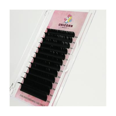 China Full Factory Direct 0.05 25mm Volume Eyelash Extension Faux Mink Length Super Black Mixed Lash Trays for sale