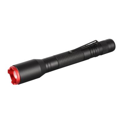 China Camping 250 Lumen High Power Led Zoom Flashlight EDC Zoom Torch AA Dry Battery Tactical Flashlight for sale