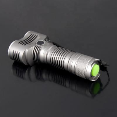 China Emergency 2000lm LED Torch 2pcs XM-L2 T6 Led Rechargeable Flashlight HL-6205 LED Flashlight Aluminum Torch Light for sale