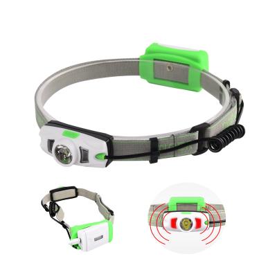 China 2021 Emergency Light LED Headlight Best LED Headlamp Outdoor Camping Rechargeable Headlamp With Sensor for sale