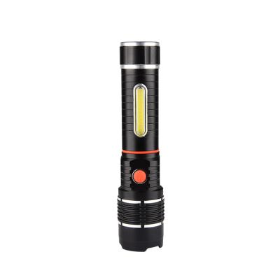 China Hot Selling Multifunctional Portable Rechargeable Led Torch 450LM Emergency Torch Flashlight Window Red COB Work Light With Magnet for sale