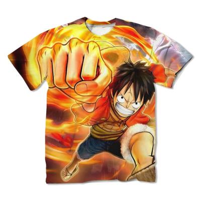 China Anti-wrinkle OEM Summer Anime T-shirt 2022 Fashion Cosplay Japanese Anime 3D Print T-shirt 2022 Man and Women for sale