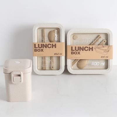 China Biodegradable Freshness Preservation Wheat Lunch Food Storage Container Food Containers Lunch Box Meal Boxes for sale