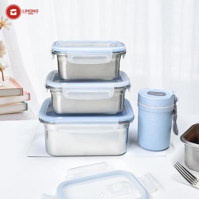 China Freshness Keeping Plastic Food Storage Containers With Lids Office Student Adult Kids Outdoor /Indoor Picnic Take Out Lunch Box for sale