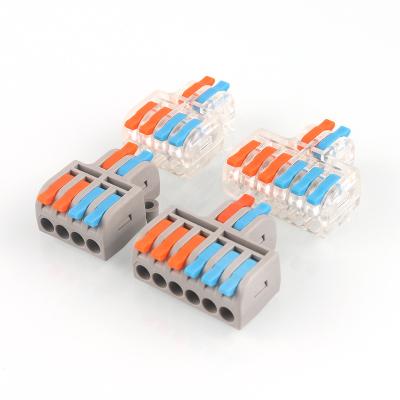 China Power Mini Type Wire Connector Small SPL 42 Cable Connector Quick Flattening Conductor Splitter Wiring Terminal Block for sale