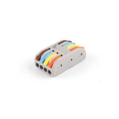 China Power 4 Way Colored Conductor Splice Assortment Conductor DIY Splicing Connectors Wiring A.W.G. 28-12 with rack and wire connector for sale