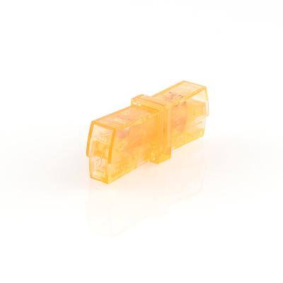 China 121 Style Orange Color Power Wire Quick Connector 224 Lighting Line Fast Deconcentrator Connector Terminal Connector Plug Extension for sale