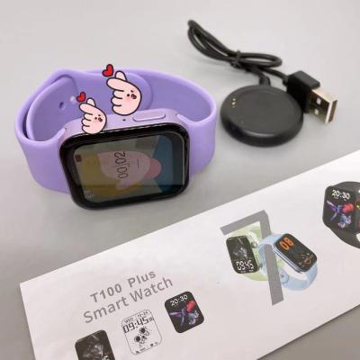 China 2021 Newest Touch Screen Watch 7 Series T100 Smart Watch Plus Reloj i7 Barrier Smart Watch 44mm 2022 PK Z36 W37 for sale