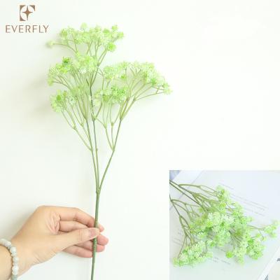 China Fashional Wedding Decoration Artificial Flower 62cm Colorful Plastic Bouquet Baby's Breath for sale