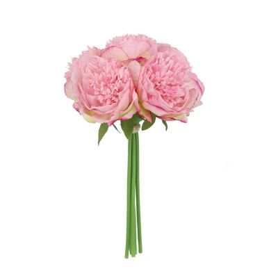 China Fashional 2021 wholesale customized color 33cm artificial peony preserved silk flowers for decoration for sale