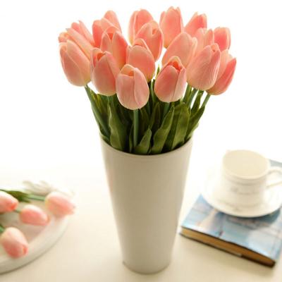 China Real Touch Fashional Mini Tulip PU Material Decorative Floral Fake For Home Decoration for sale