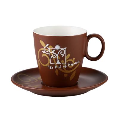 China Sustainable High Quality Wholesale Luxury Coffee / Tea Cup And Saucer Cup Set With Custom Logo for sale