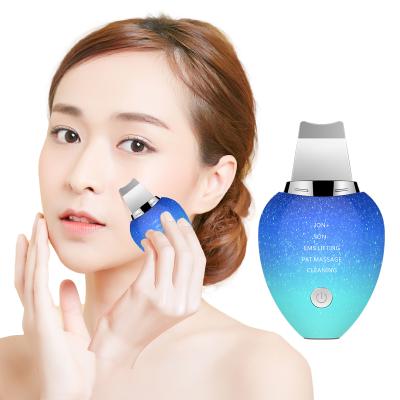 China Mini Beauty Care Deep Cleansing Deep Face Cleansing Ultrasonic Facial Heating Skin Scrubber for sale