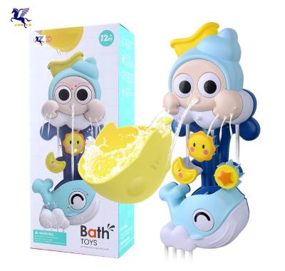 China Educational Bath Toy Hot Sale Baby Toy Waterfall Toys Funny Whale Spinning Bath Toy For Children for sale