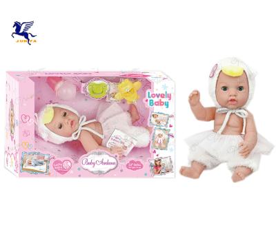 China MODEL TOY Lovely Baby - Doll Soothe Cute Toys Silicone Baby Wear Dress Doll Baby Educational Toys Children for sale