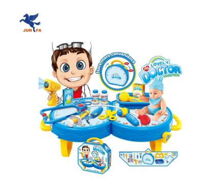 China Doctor play set 2 in 1 family doctor tool kit toys with reasonable price and top quality for kids WK-B6949 for sale