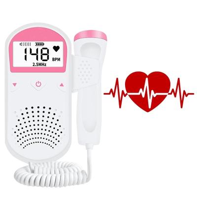 China 2021 Plastic Household Fetal Doppler Cheap Price Hot Selling Fetal Doppler Ultrasound Baby Fetal Heart Monitor for sale