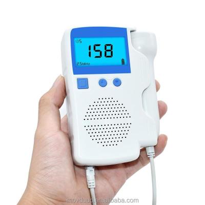 China Hot Sale 3.0MHz Fetal Healthy Heart Rate Doppler Heart Rate Monitor Home Baby Monitor Plastic Pregnancy Fetal Healthy LCD Show No Radiation for sale