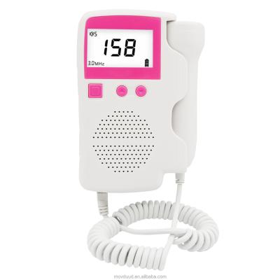 China Plastic Pregnant Woman Use Prenatal Portable Digital Baby Heart Rate Detector Doppler Ultrasound for sale