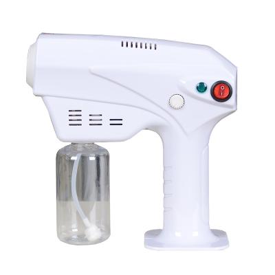 China Handheld Smoke Clean Machine Stage Clean Machine Fog Disinfection Hotel Light Atomization Nano Vapor Gun Blue Lacquer Room Machine for sale