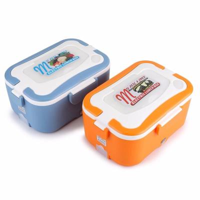 China Portable 12V/24V Portable Indoor Food Container Heater Heater Lunch Box Stainless Steel Electric Food Bowl for sale