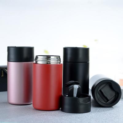 China 380ML Viable Can Be Customized Logo Trend Coffee Stainless Steel Double Stainless Steel Coffee Mug for sale