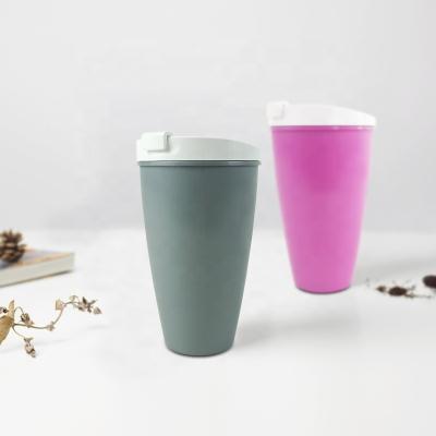 China Outdoor 400ML Food Grade Portable Biodegradable Reusable PLA Two Color Eco-Friendly Coffee Mugs High Quality Custom Viable for sale