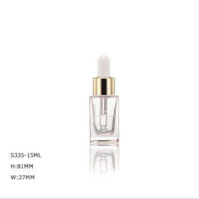 China New Design Cheap Popular Empty Personal Care Makeup Foundation Liquid Clear Glass Bottle With Gold Pump For Cosmetics for sale