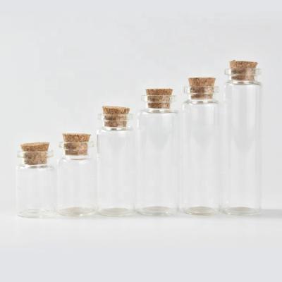 China Wholesale 5Ml Vial Vial Bottles With Cork Glass Personal Care Glass Bottle Vial for sale