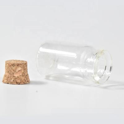 China CANDY 30ml Mini Message Glass Bottles With Cork Covers for sale