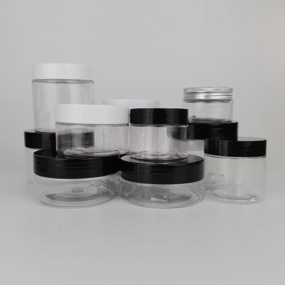 China Personal clear plastic jar cream jar free sample packaging skin care best price factory sale for sale