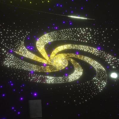 China Plastic Optical Fiber Led Variable Color Fiber Optic Star Luminous Ceiling Panel for sale