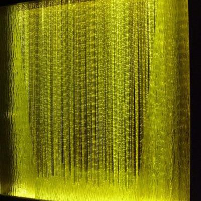 China Insulated outdoor plastic fiber optic curtain lighting, PMMA fiber optic waterwall curtains lights for sale