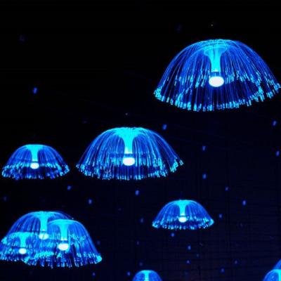 China Decorative Light Holiday Indoor Outdoor Christmas Garden Landscape Decoration Flower Up Jellyfish Shape Lamp Hanging Led Jellyfish Light for sale