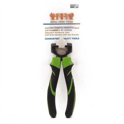 China GK-D008 Plastic CRV CUTTING PLIERS NICKEL COATING BLACK/GREEN HANDLE for sale