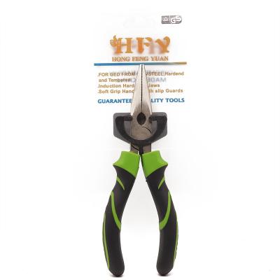 China GK-D009 Fishing Green And Black Nickel Coating CRV Nose Pliers Handle 6