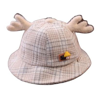 China Foldable Deer Popular Fisherman's Hat Cute Bucket Fisherman Baby Design Breathable Babe Hats for sale