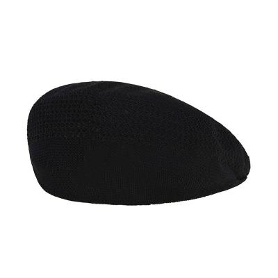 China Character Good Selling Breathable Cotton Beret Hat Embroidery Berets Hat Mesh Cap for sale