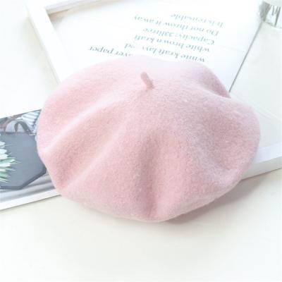 China Wholesale Wool Beanie Winter Topi Beret Hat Women Character Berets Hat Brand New Hat for sale