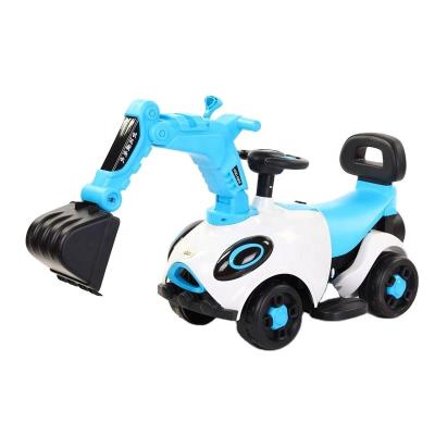 China Custom High Quality Electric Music Children's With Music And Excavator Light Boy Toy Car for sale