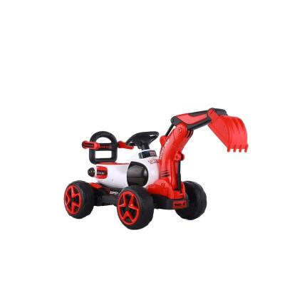 China Ride on Electric Excavator Boy Girl Charging Toy Children's Electric Excavator 4 Wheel Electric Excavator Toy Car for sale