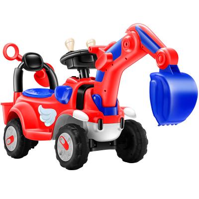 China Ride On Toy Factory Direct Sell Digger Shape Children Play Toy Ride On Car Electric Excavator With Music And Light for sale