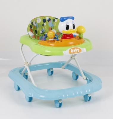 China High quality and durable plastic baby walker with six wheels and seats for sale