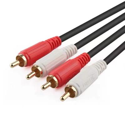 China Factory hot selling COMPUTER 2 to Rca 2 stereo rca cable male to male audio cable for sale