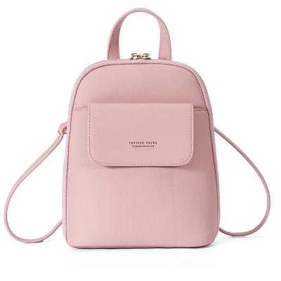 China Small And Convenient To Carry Weichen Young Women's Mini Leather Backpack Ladies Customized Stylish Version Bag Forever for sale