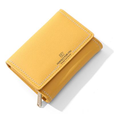 China Weichen Factory High Quality Korea Style Clip Wallet Woman PU Purse Custom Classic Style Waterproof Leather Wallet for sale