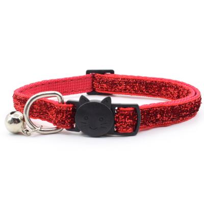 China New Product Increased Charm Pet Stocked Adjustable High Quality Collar With Bells Cat Collar Fashionable for sale