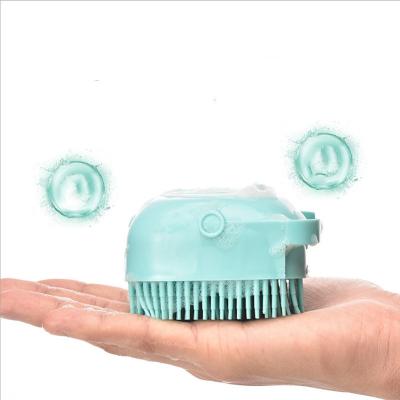 China Factory Direct Sale Bath Beauty Massage Shampoo Dispenser Pet Stored Cat Dog Cleaning Brush for sale