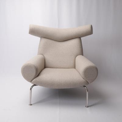 China Modern Comfortable Modern Cashmere Fabric Lounge Chair For Living Room for sale